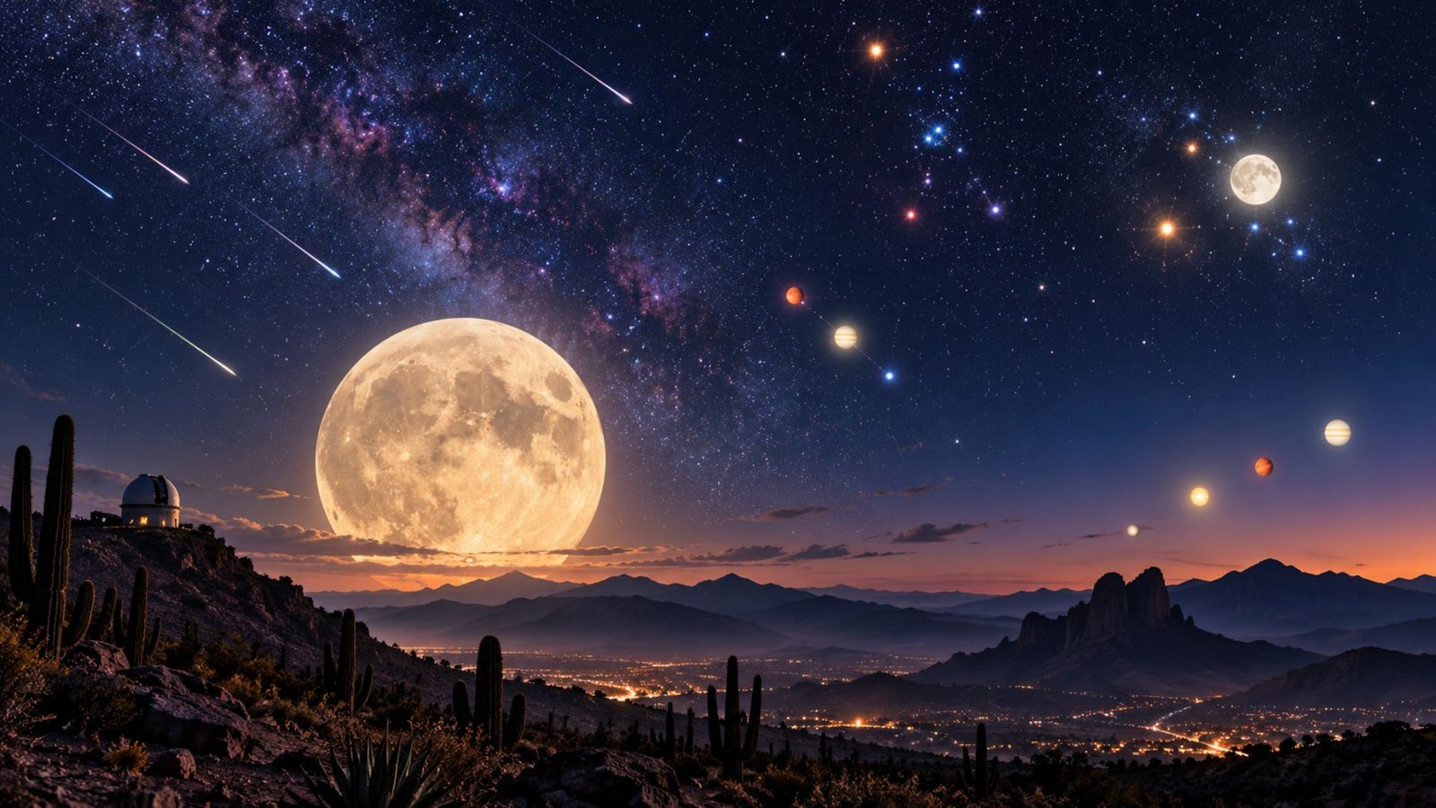 Ofrece noviembre una Superluna y lluvias de meteoros para observar el cielo