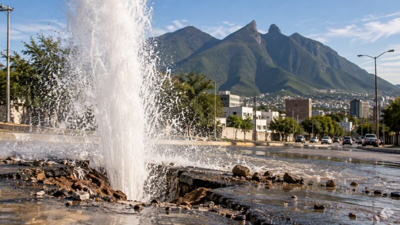 Advierten que más del 40% del agua en la red de NL no se contabiliza