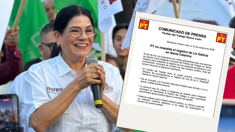 Niega PT apoyo a Elizabeth Galicia en Santa Catarina