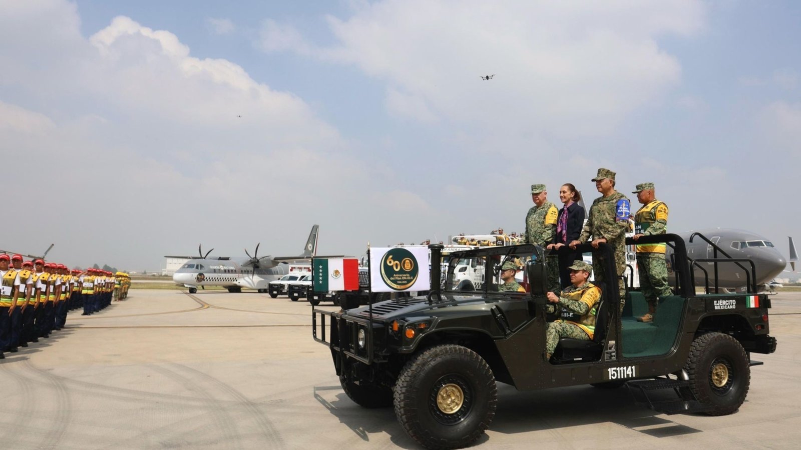 Conmemora Sheinbaum 60 años del Plan DN-III-E
