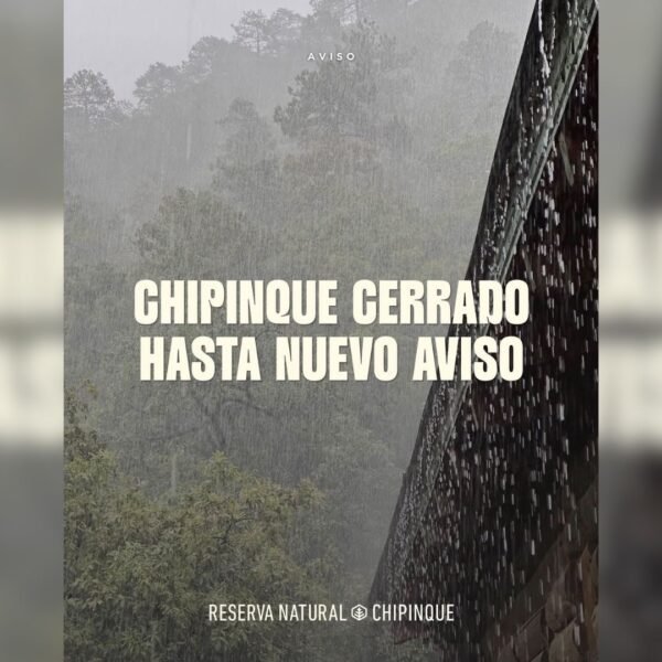 Cierran Chipinque por lluvias; realizan labores de limpieza en la carretera