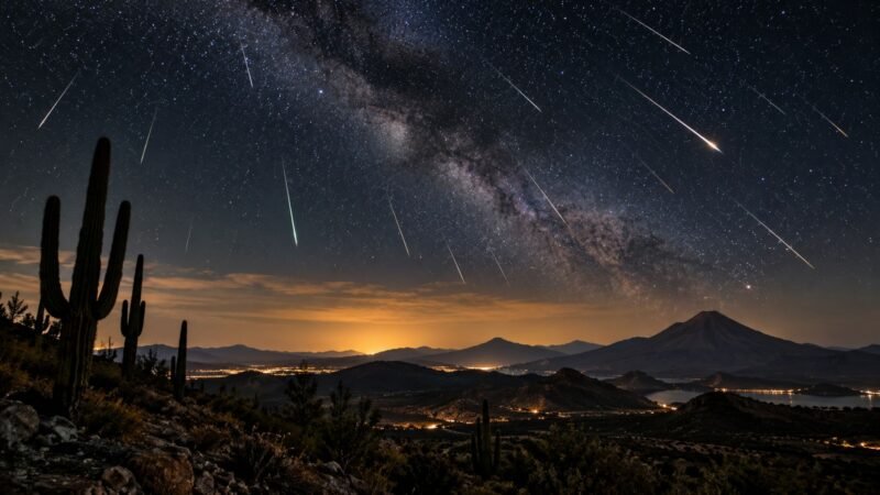 Alcanza su punto máximo la lluvia de meteoros Dracónidas en México