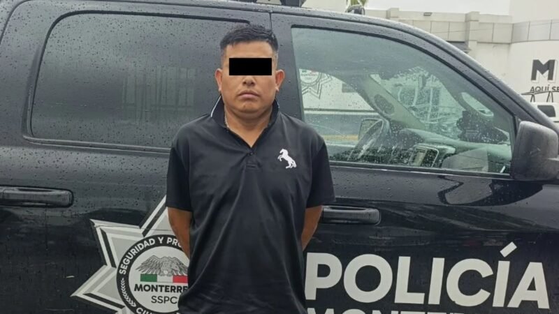 Detienen a hombre por presuntamente golpear a su esposa en Monterrey
