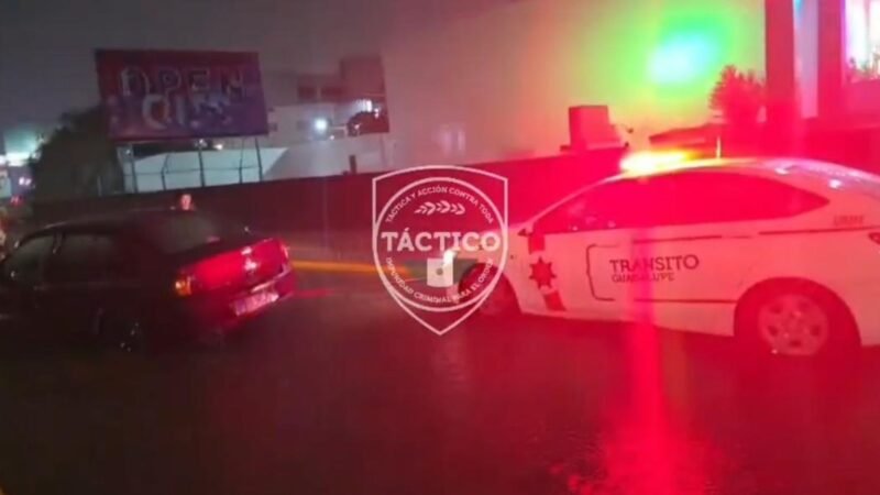 Mantiene Guadalupe operativo por lluvias y auxilia a conductores